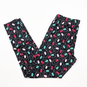NOBO No Boundaries Christmas lights print leggings